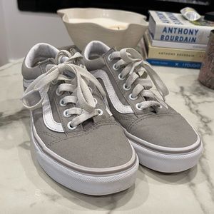 Women’s Grey Vans - great condition